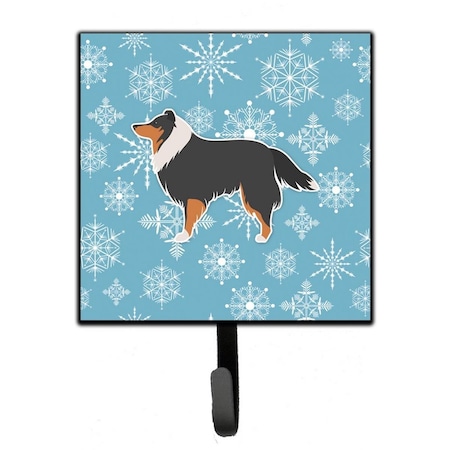 Carolines Treasures Winter Snowflake Sheltie and Shetland Sheepdog Leash or Key Holder BB3530SH4